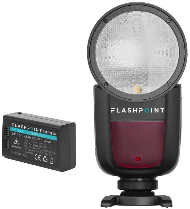 Alt view image 2 of 8 - flashpoint zoom li-on x r2 ttl on-camera round flash speedlight for pentax (godox v1)