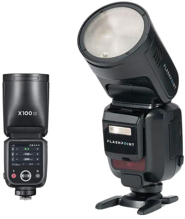 Main image of Flashpoint X100 TTL R2 On-Camera Li-Ion Round Head Flash for Sony