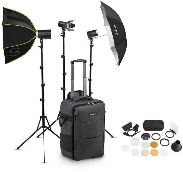 Main image of Flashpoint XPLOR 300 Pro XPLOR 100 Pro 3-Light Kit