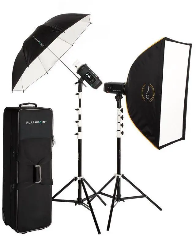 Main image of Flashpoint XPLOR 600 SE R2 Manual HSS Battery-Powered All-In-One Outdoor Flash (2 Light Kit)