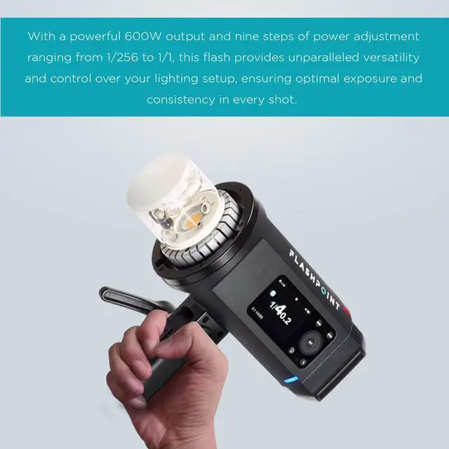 Alt view image 4 of 7 - Flashpoint XPLOR 600 SE R2 Manual HSS Battery-Powered All-In-One Outdoor Flash (2 Light Kit)
