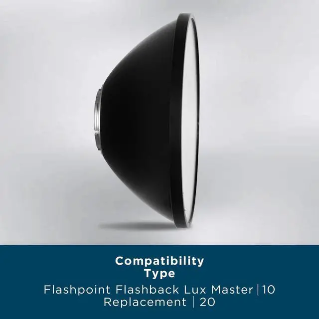 Alt view image 7 of 7 - Flashpoint Replacement Reflector for FlashBack Lux Master Retro TTL Camera Flash