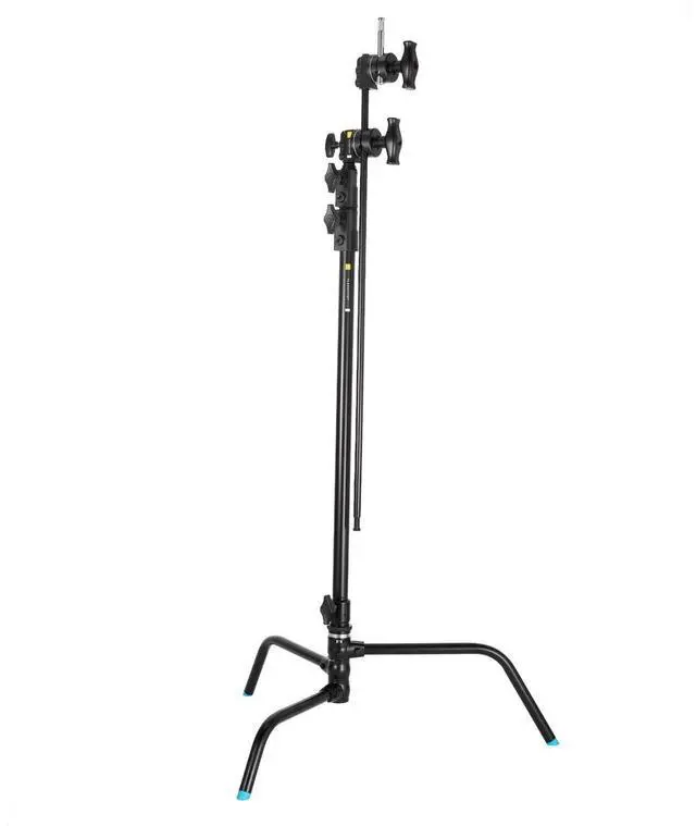 Alt view image 7 of 7 - Flashpoint 40" Quick Release Turtle Base C-Stand Kit with 2.5" Grip Head & 40" Grip Arm (Black)
