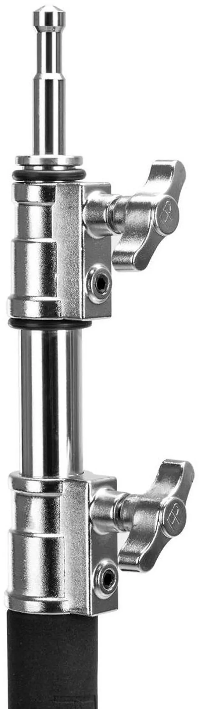 Alt view image 6 of 6 - Flashpoint 10' C (Century) Light Stand on Turtle Base Kit w/40" Grip Arm & 2 Gobo Heads and Baby Pin - Chrome (Kit Of 3)