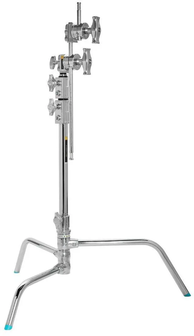 Main image of Flashpoint 20" Quick Release Turtle Base C-Stand Kit with 2.5" Grip Head & 20" Grip Arm (Chrome)