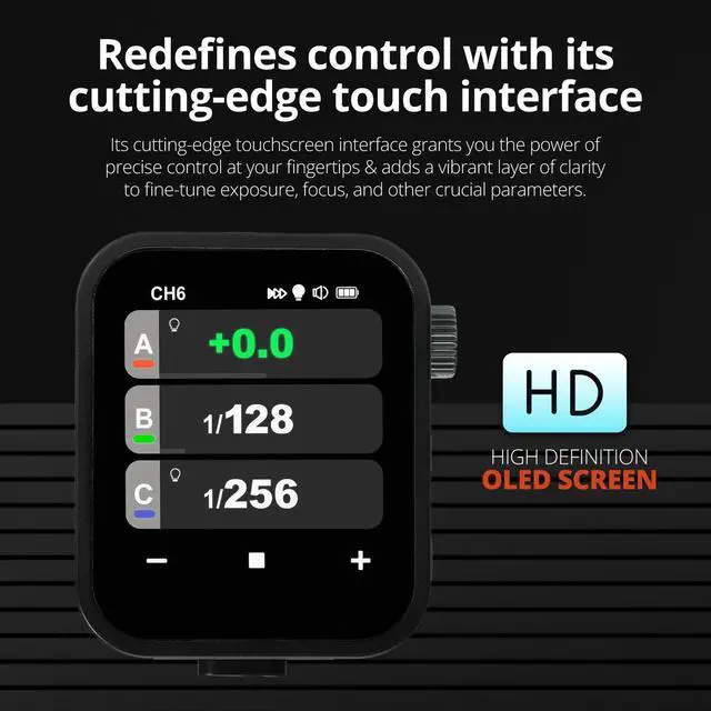 Alt view image 5 of 5 - Flashpoint R2 Nano Touchscreen TTL Wireless Flash Trigger for Sony with Screen protector