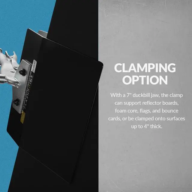 Alt view image 5 of 7 - Flashpoint Duckbill Style Plate Clamp, Black/White