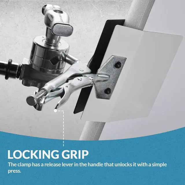 Alt view image 4 of 7 - Flashpoint Duckbill Style Plate Clamp, Black/White