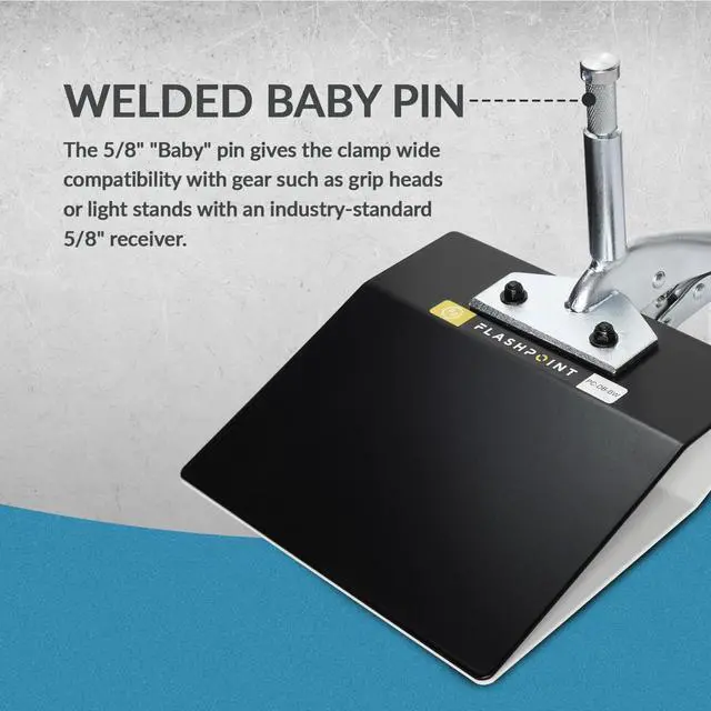 Alt view image 6 of 7 - Flashpoint Duckbill Style Plate Clamp, Black/White