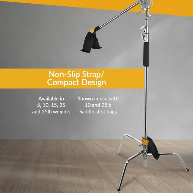 Alt view image 6 of 7 - Flashpoint 5 lbs Wrap & Go Shot Bag, Cordura Nylon, Black