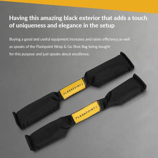 Alt view image 7 of 7 - Flashpoint 5 lbs Wrap & Go Shot Bag, Cordura Nylon, Black