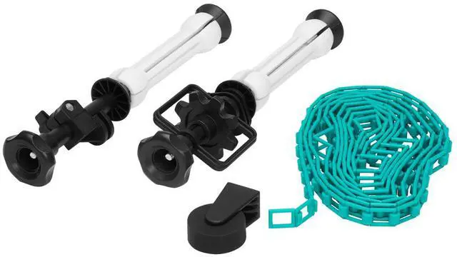 Alt view image 3 of 6 - Flashpoint Background Holder Triple Hook, Pair, Black, Bundle with 3x TeleDrive with Chain