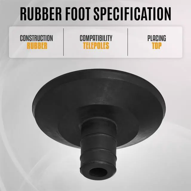 Alt view image 7 of 7 - Flashpoint Telepole Top Rubber Foot