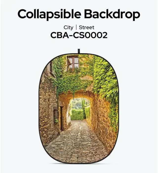 Alt view image 2 of 2 - Glow CBA-CS0002 5x6.5' Fabric Collapsible Backdrop, Street