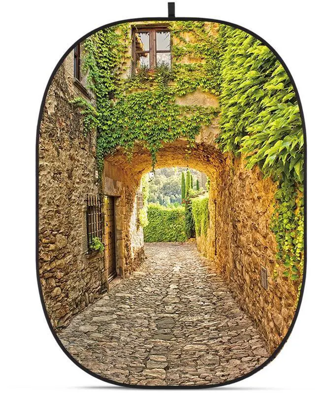 Main image of Glow CBA-CS0002 5x6.5' Fabric Collapsible Backdrop, Street