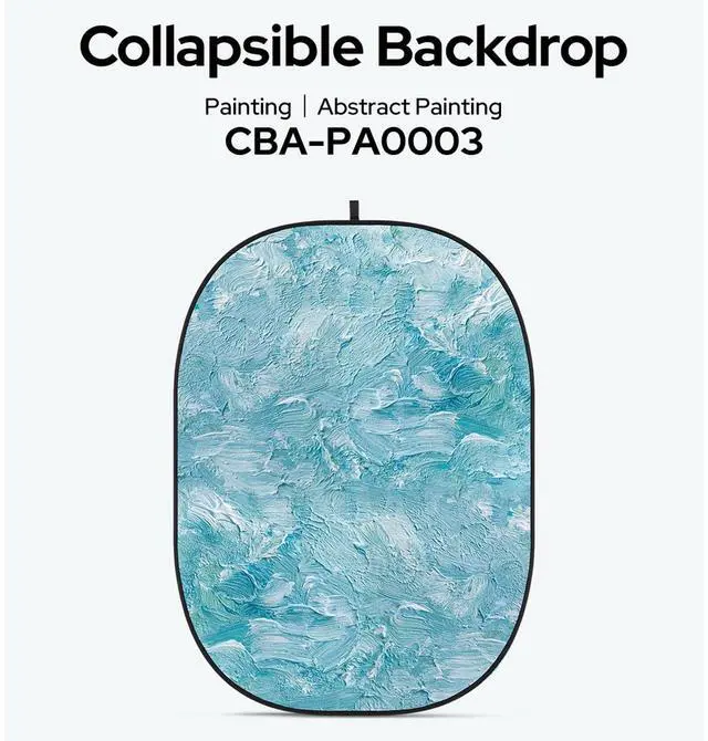 Alt view image 2 of 2 - Glow CBA-PA0003 5x6.5' Fabric Collapsible Backdrop, Abstract Painting