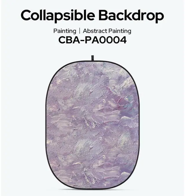 Alt view image 2 of 2 - Glow CBA-PA0004 5x6.5' Fabric Collapsible Backdrop, Abstract Painting