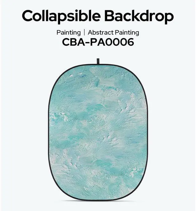 Alt view image 2 of 2 - Glow CBA-PA0006 5x6.5' Fabric Collapsible Backdrop, Abstract Painting