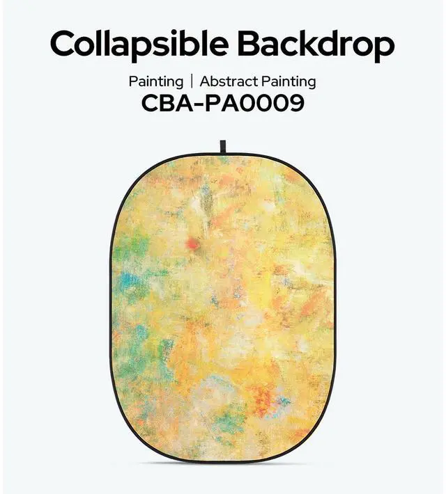Alt view image 2 of 2 - Glow CBA-PA0009 5x6.5' Fabric Collapsible Backdrop, Abstract Painting