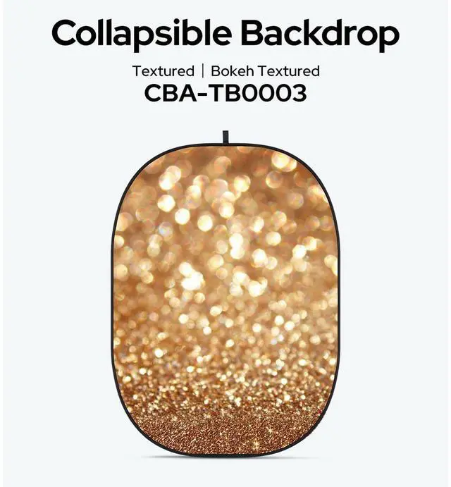 Alt view image 2 of 2 - Glow CBA-TB0003 5x6.5' Fabric Collapsible Backdrop, Bokeh Textured