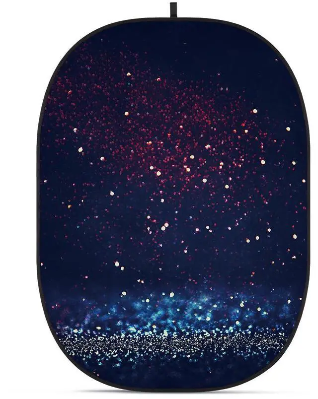 Main image of Glow CBA-TB0010 5x6.5' Fabric Collapsible Backdrop, Bokeh Textured
