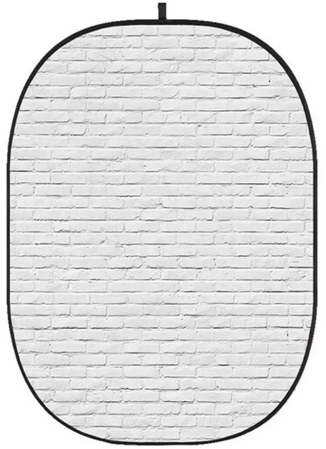 Main image of Glow CBA-WB0002 5x6.5' Fabric Collapsible Backdrop, Brick Wall