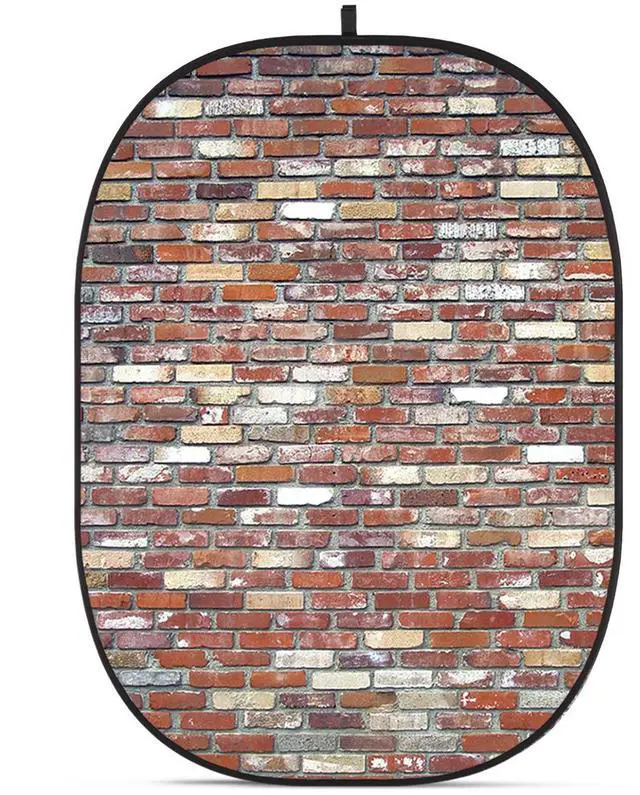 Main image of Glow CBA-WB0008 5x6.5' Fabric Collapsible Backdrop, Brick Wall
