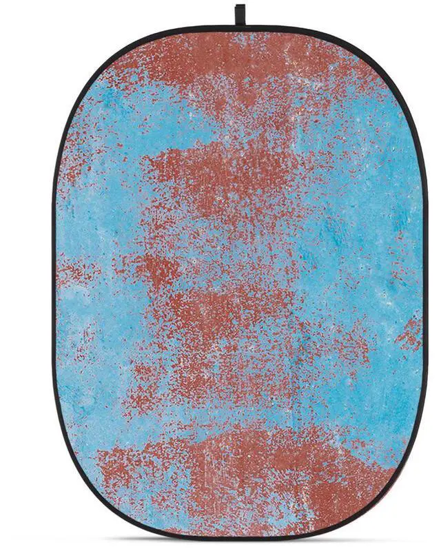 Main image of Glow CBA-WR0005 5x6.5' Fabric Collapsible Backdrop, Rusty Wall