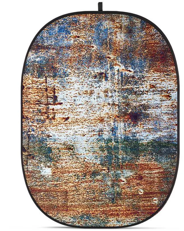 Main image of Glow CBA-WR0003 5x6.5' Fabric Collapsible Backdrop, Rusty Wall
