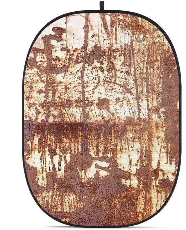 Main image of Glow CBA-WR0010 5x6.5' Fabric Collapsible Backdrop, Rusty Wall
