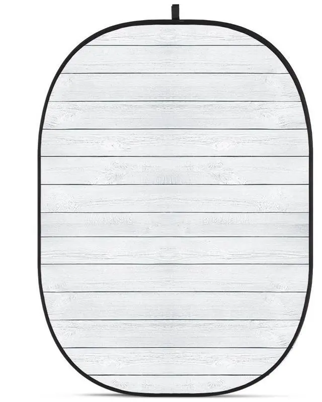 Main image of Glow CBA-WW0011 5x6.5' Fabric Collapsible Backdrop, Wooden Wall