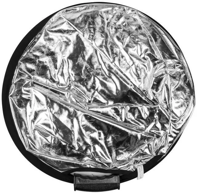 Alt view image 4 of 5 - Glow Circular Collapsible Reflector with Handles (52", Silver/White)