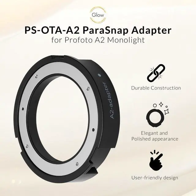 Alt view image 3 of 7 - Glow PS-OTA-A2 ParaSnap Adapter for Profoto A2 Monolight