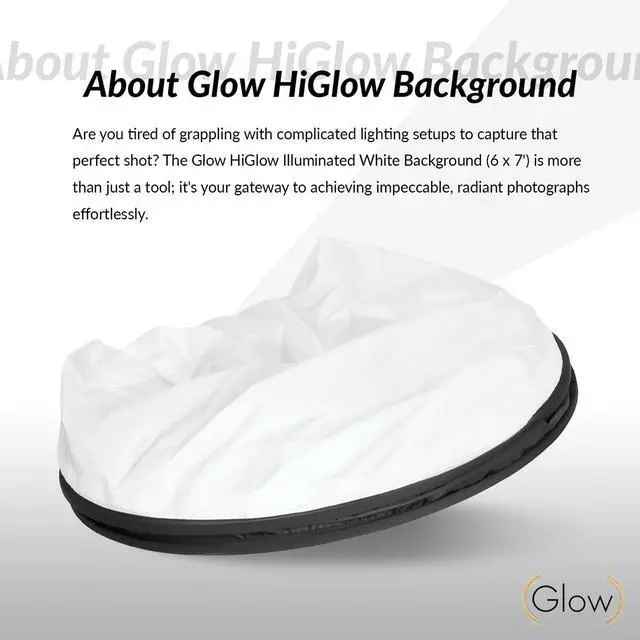 Alt view image 2 of 7 - Glow 6x7' HiGlow Illuminated White Background