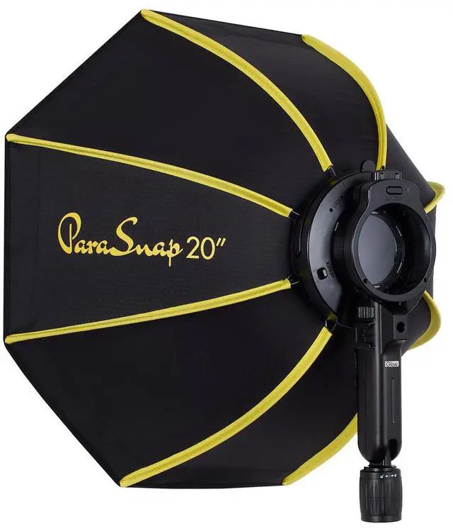 Main image of Glow PS-B20K ParaSnap Octagonal Softbox (20") for Round Head Flashs Zoom Li-on X, Profoto A1 and Godox V1