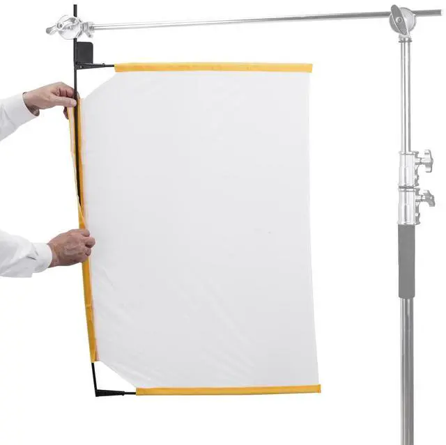 Alt view image 8 of 8 - glow portable frame scrim kit complete studio flag and diffusion set with collapsible frames (24 x 36)