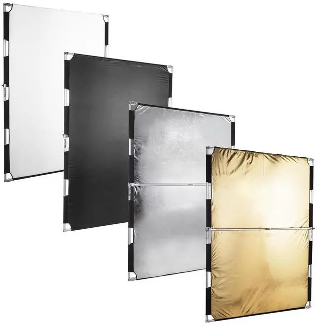 Alt view image 2 of 7 - Glow Reflector Panel and Sun Scrim Kit 55" x 78.7" with Carry Bag (140 x 200cm)
