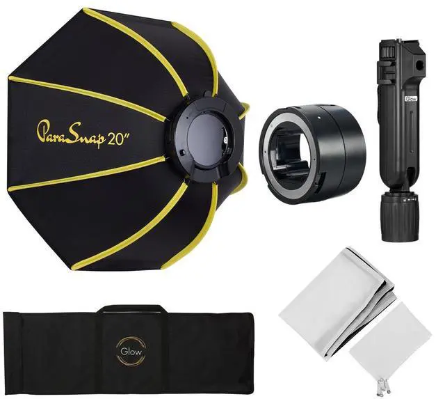 Alt view image 4 of 7 - Glow ParaSnap PS-B20K 20" Octagonal Softbox for Flashpoint eVOLV 200 and 200 Pro Pocket Flash