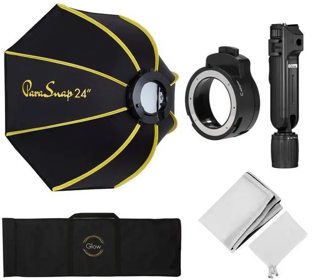 Alt view image 4 of 7 - Glow PS-B24K ParaSnap Octagonal Softbox (24") for Round Head Flashes