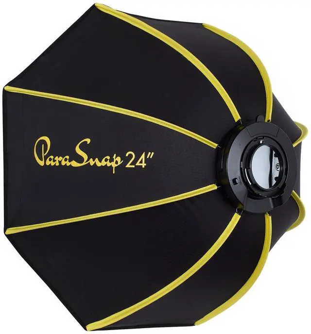 Alt view image 7 of 7 - Glow ParaSnap PS-B24K 24" Octagonal Softbox for Flashpoint XPLOR 300 Pro and Godox ML60 Light