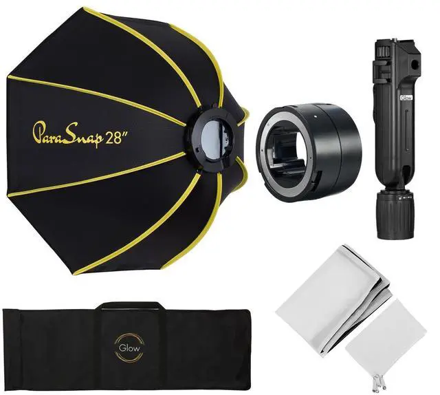 Alt view image 4 of 7 - Glow ParaSnap PS-B28K 28" Octagonal Softbox for Flashpoint eVOLV 200 and 200 Pro Light