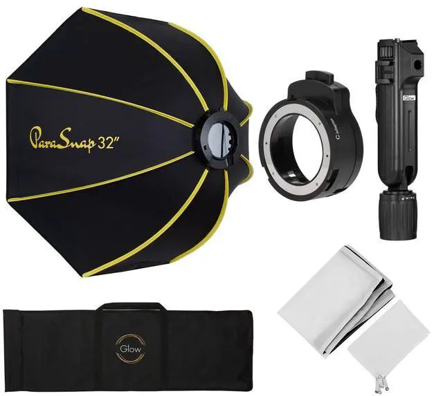 Alt view image 4 of 7 - Glow PS-B32K ParaSnap Octagonal Softbox (32") for Round Head Flashes