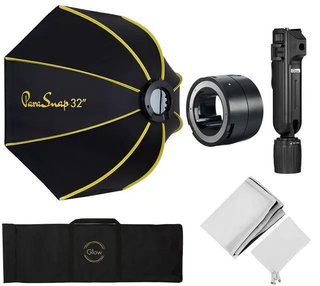 Alt view image 4 of 7 - Glow ParaSnap PS-B32K 32" Octagonal Softbox for Flashpoint eVOLV 200 and 200 Pro Light