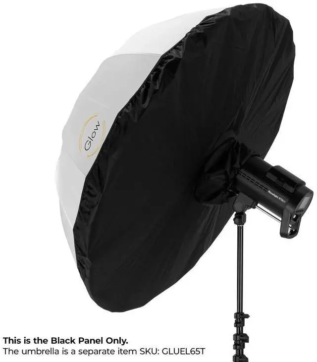 Main image of Glow Easy Lock 65" Translucent Umbrella Black Panel