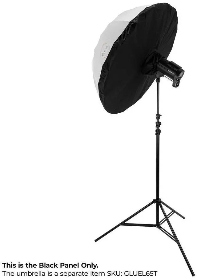 Alt view image 2 of 7 - Glow Easy Lock 65" Translucent Umbrella Black Panel