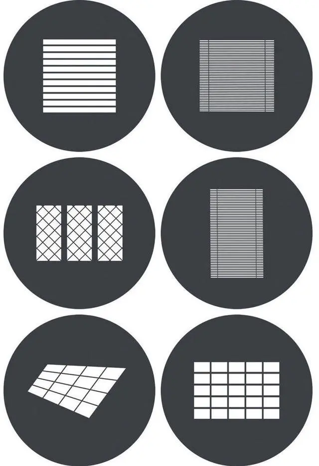 Main image of Godox GP-GS4 Gobo Set for MG1200Bi Spotlight Mount (6-Pack)