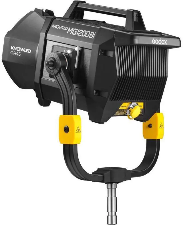 Alt view image 5 of 5 - Godox KNOWLED MG1200Bi Bi-Color LED Monolight With 30/45/60 3 Reflector Kit
