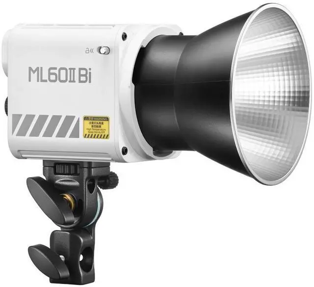 Alt view image 3 of 7 - Godox ML60II Bi 60W 2800-6500K Ultra-Compact Handheld COB LED Video Light (White)