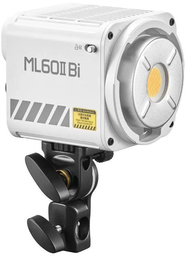 Alt view image 4 of 7 - Godox ML60II Bi 60W 2800-6500K Ultra-Compact Handheld COB LED Video Light (White)
