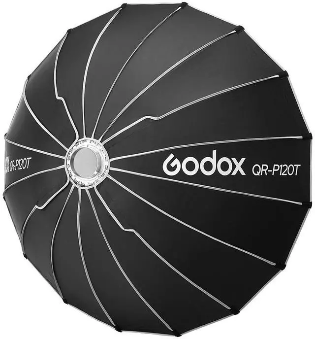 Alt view image 7 of 7 - Godox QR-P120T 47.2" Quick Release Parabolic Softbox with Bowens Mount